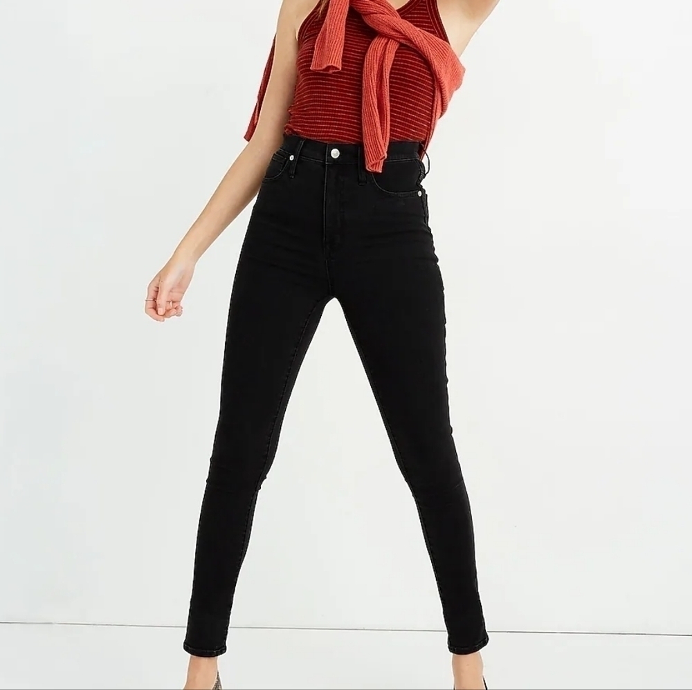 Madewell Lunar Wash 11" High-Rise Skinny Jeans 29